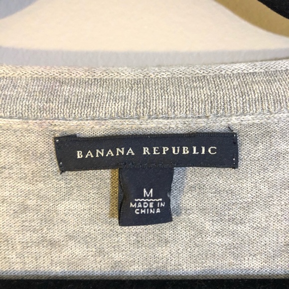 Banana Republic Grey Short Sleeve Light Sweater M - Picture 3 of 12